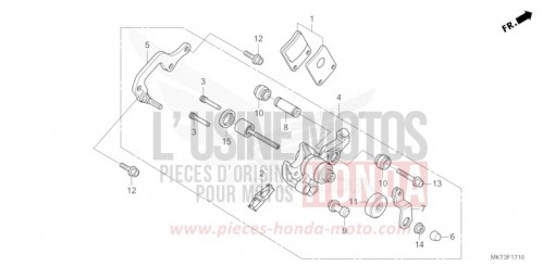 PARKING BRAKE CALIPER ADV750P de 2023